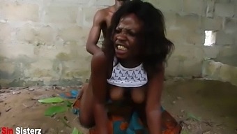 Cumshot On Big Natural Tits Of Black Girl Caught In The Act