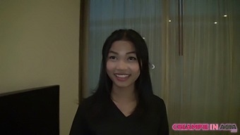 A Gorgeous Young Thai Woman Gets Filled With Cum Inside Her