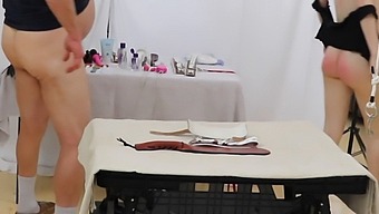 Two Girls In Bondage Submit To Spanking And Oral Sex