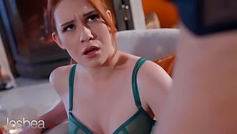 Lesbian Couple Arian Joy And Redhead Enjoy Strapon And Scissors Action