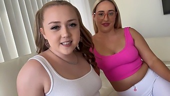 Eva Nyx And Brookie Blair, Step Sisters With Voluptuous Figures, Engage In A Playful Game Of Pleasure ~ Household Fantasy ~ Scott Stark